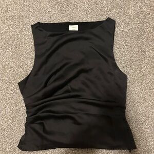 Wilfred Elegant Black Satin Blouse